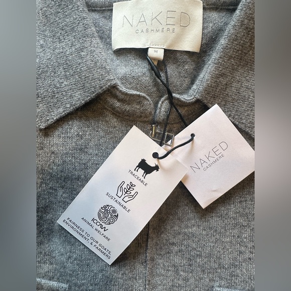 Naked Cashmere Women’s Cooper Cashmere Zip-Front Top Cardigan SIZE M NWT - Picture 4 of 4